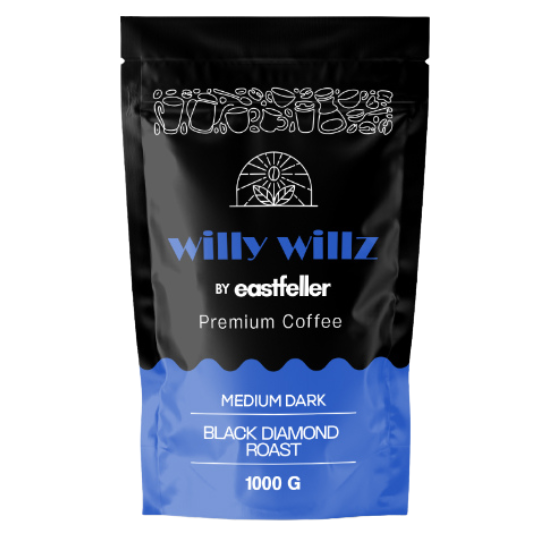 Willy Willz Roasted Coffe Beans 1 KG by Eastfeller